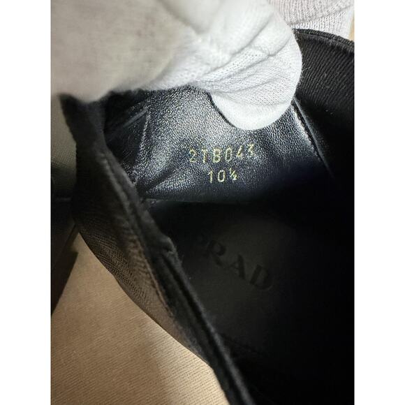Prada Boots Mens Size 10.5 Black Leather Dress Chelsea Ankle Pull On Italy main image 5